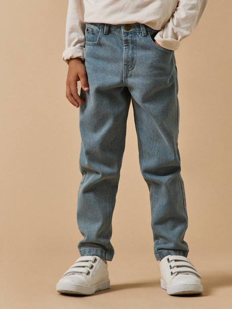 Jean relax garçon Denim bleu+Denim brut 1 - vertbaudet enfant 