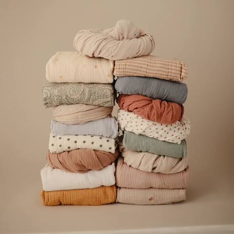 Drap housse en mousseline de coton fog (100 x 40 cm) Ecru 5 - vertbaudet enfant 