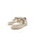 Sneakers filles synthétique lacets- fermeture adhésive barefoot Ocre+Rose clair 6 - vertbaudet enfant 