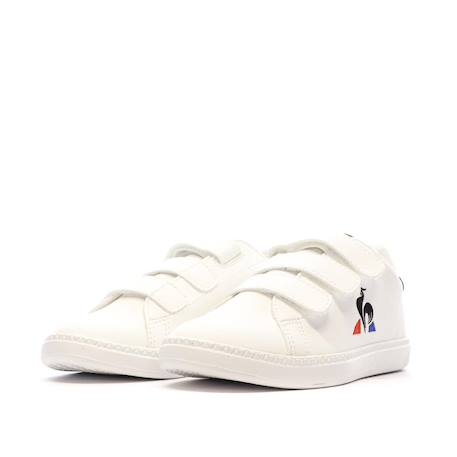 Baskets garçon courtset optical Blanc 3 - vertbaudet enfant 