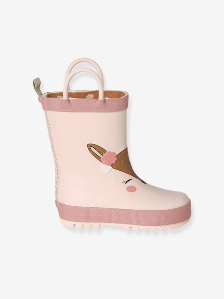Bottes de pluie imprimées bébé beige+bleu imprimé 2 - vertbaudet enfant 