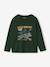 T-shirt manches longues garçon marine+vert 4 - vertbaudet enfant 
