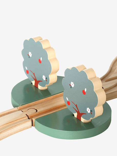 Circuit de train 55 pièces en bois FSC® bois 10 - vertbaudet enfant 