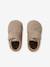 Chaussons bébé garçon cuir à scratch beige+marron 2 - vertbaudet enfant 