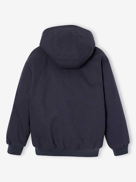 Blouson garçon en toile caramel+gris ardoise 13 - vertbaudet enfant 
