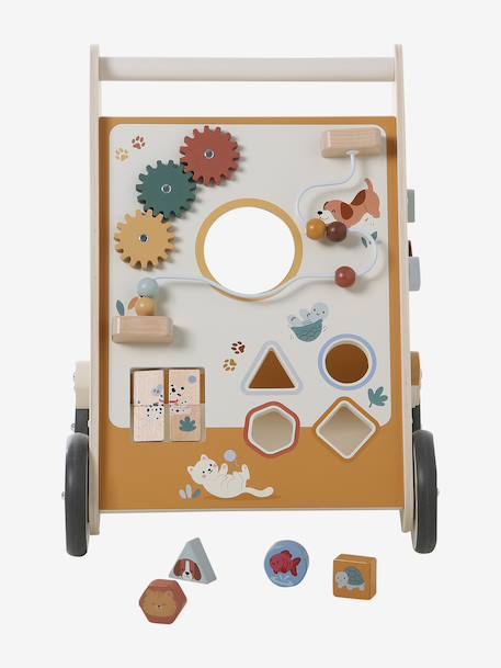 Chariot de marche avec freins en bois FSC® Big Family+Les Amis De La Foret+Savania+Tanzanie 5 - vertbaudet enfant 