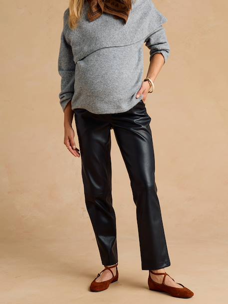 Pantalon de grossesse bandeau noir 2 - vertbaudet enfant 