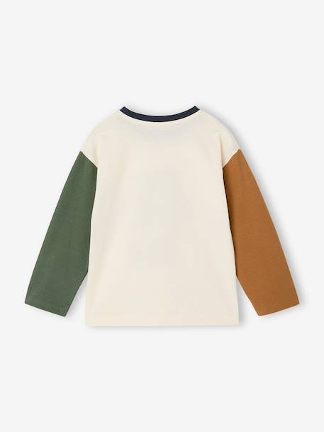 T-shirt manches longues garçon écru 2 - vertbaudet enfant 