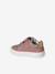 Baskets bébé fille cuir à scratchs blanc+or+rose poudré 19 - vertbaudet enfant 