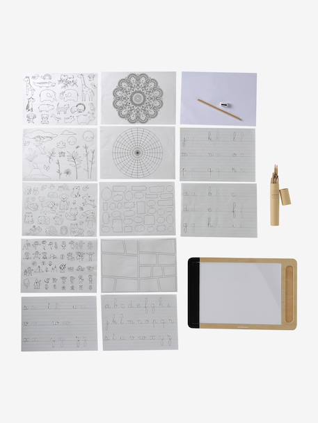 Tablette à dessin lumineuse en bois FSC® bois 2 - vertbaudet enfant 