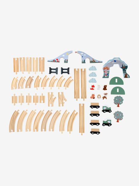Circuit de train 55 pièces en bois FSC® bois 7 - vertbaudet enfant 