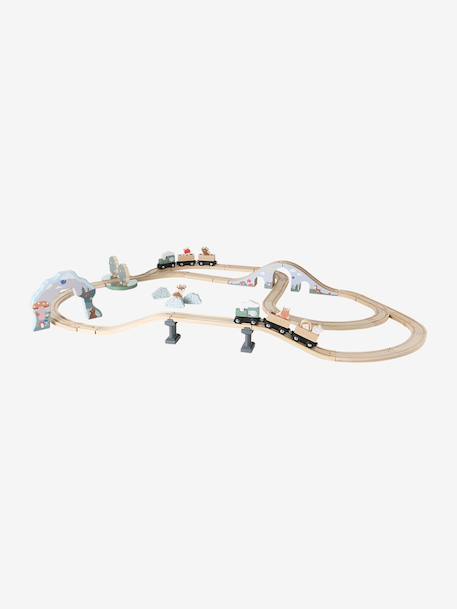 Circuit de train 55 pièces en bois FSC® bois 5 - vertbaudet enfant 