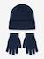 Ensemble bonnet et gants marine 1 - vertbaudet enfant 
