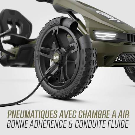Kart à pédales pour enfants, 5+ ans, jeep rally cherokee Green 5 - vertbaudet enfant 