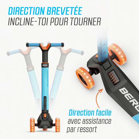 Trottinette pour enfants, 2+ ans, pliable, led-deck, nexo bleu Blue+Lime+Mint+Red 5 - vertbaudet enfant 