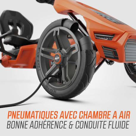 Kart à pédales pour enfants, 5+ ans, rally nrg orange Orange 5 - vertbaudet enfant 