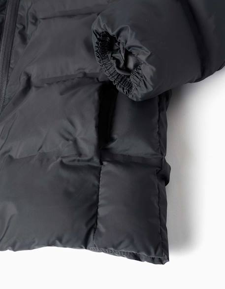 Doudoune thermique avec capuche et poches Bleu+Gris foncé 8 - vertbaudet enfant 