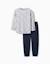 Pyjama à manches longues avec motif de voitures de course Gris 1 - vertbaudet enfant 