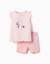 Pyjama short avec imprimé minnie & figaro Rose clair 1 - vertbaudet enfant 