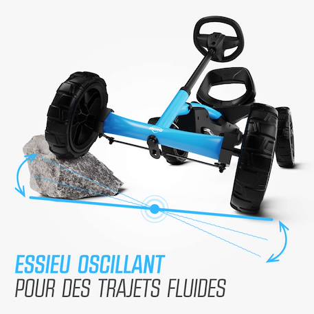 Kart à pédales pour enfants 2+ ans Black+Blue 12 - vertbaudet enfant 