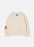 Sweat-shirt fille en molleton avec emojis Blanc 3 - vertbaudet enfant 