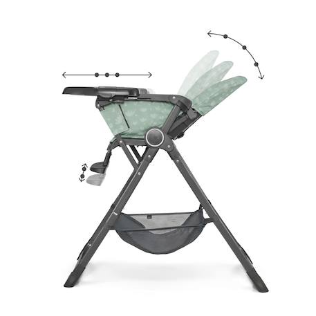 Kinderkraft highchair foldee - chaise de salle à manger pliable Beige+Green+Gris+Vert 22 - vertbaudet enfant 