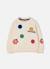 Sweat-shirt fille en molleton avec emojis Blanc 2 - vertbaudet enfant 