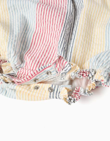 Barboteuse en coton à rayures you&me Rouge 4 - vertbaudet enfant 