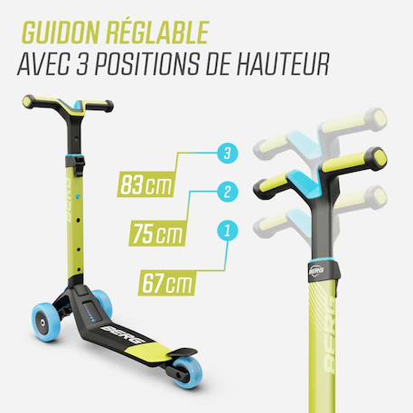 Trottinette pour enfants, 2+ ans, pliable, nexo menthe Blue+Lime+Mint+Red 8 - vertbaudet enfant 