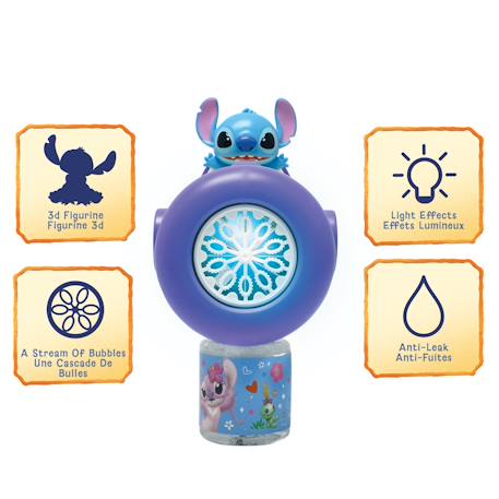 Pistolet à bulles stitch Électronique avec effets lumineux et sonores Bleu 5 - vertbaudet enfant 