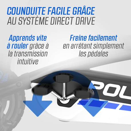 Kart à pédales pour enfants, 2+ ans, buzzy police Black 4 - vertbaudet enfant 