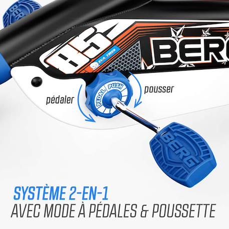 Kart à pédales pour enfants, 2+ ans, buzzy nitro 2-in-1 Blue/orange 2 - vertbaudet enfant 