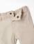 Pantalon en sergé avec doublure Beige clair 3 - vertbaudet enfant 