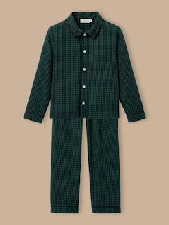 Pyjama grand-père carreaux garçon  - vertbaudet enfant