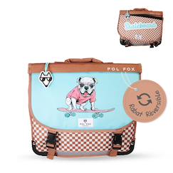 -Cartable 38 cm garçon Skate réversible avec 2 compartiments - Primaire