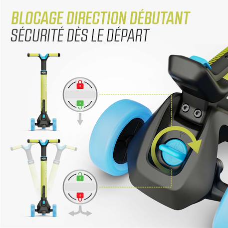 Trottinette pour enfants, 2+ ans, pliable, nexo menthe Blue+Lime+Mint+Red 9 - vertbaudet enfant 