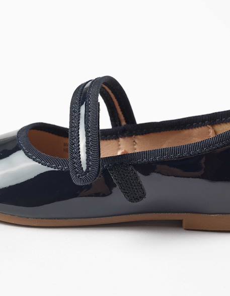 Babies vernies avec fermeture à scratch Bleu 4 - vertbaudet enfant 