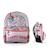 Sac à dos scolaire réversible 2 compartiments  Happy Blush Rose 1 - vertbaudet enfant 