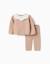 Ensemble pull et pantalon en maille Beige clair 1 - vertbaudet enfant 