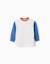 T-shirt en coton à manches longues avec poche Bleu 1 - vertbaudet enfant 