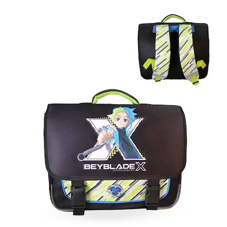Cartable scolaire 2 compartiments Beyblade X- 38 cm Noir 1 - vertbaudet enfant 