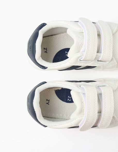 Baskets à rayures avec fermeture à scratch Bleu 3 - vertbaudet enfant 