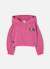 Sweat-shirt fille en molleton à capuche imprimée Pink 1 - vertbaudet enfant 