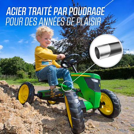Kart à pédales pour enfants, 2+ ans, buzzy john deere Green 5 - vertbaudet enfant 