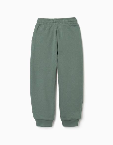 Pantalon de jogging ajusté en molleton avec poches et imprimé zy Bleu foncé+Gris clair+Vert foncé 8 - vertbaudet enfant 