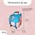 Cartable à roulettes 2 compartiments Cybel Licorne - 38 cm Bleu 3 - vertbaudet enfant 