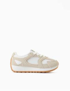 Chaussures-Baskets avec lacets et semelle en caoutchouc antidérapante