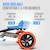 Kart à pédales pour enfants, 2+ ans, buzzy nitro Blue/orange 3 - vertbaudet enfant 