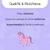 Sac à dos scolaire à roulettes 2 compartiments Cybel Licorne Céleste Violet 6 - vertbaudet enfant 