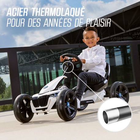 Kart à pédales pour enfants, 2+ ans, reppy bmw White/blue 3 - vertbaudet enfant 